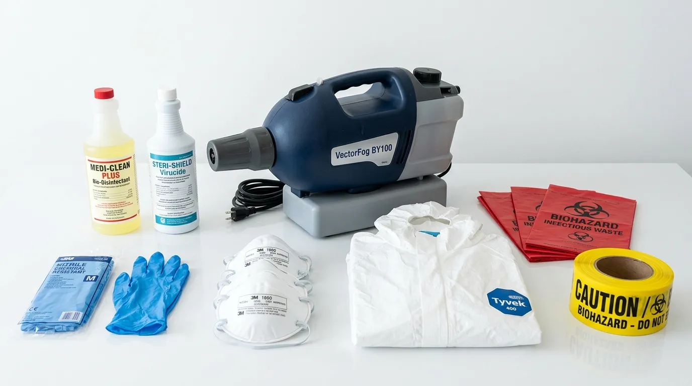 Professional biohazard remediation crew working in Swartz Creek