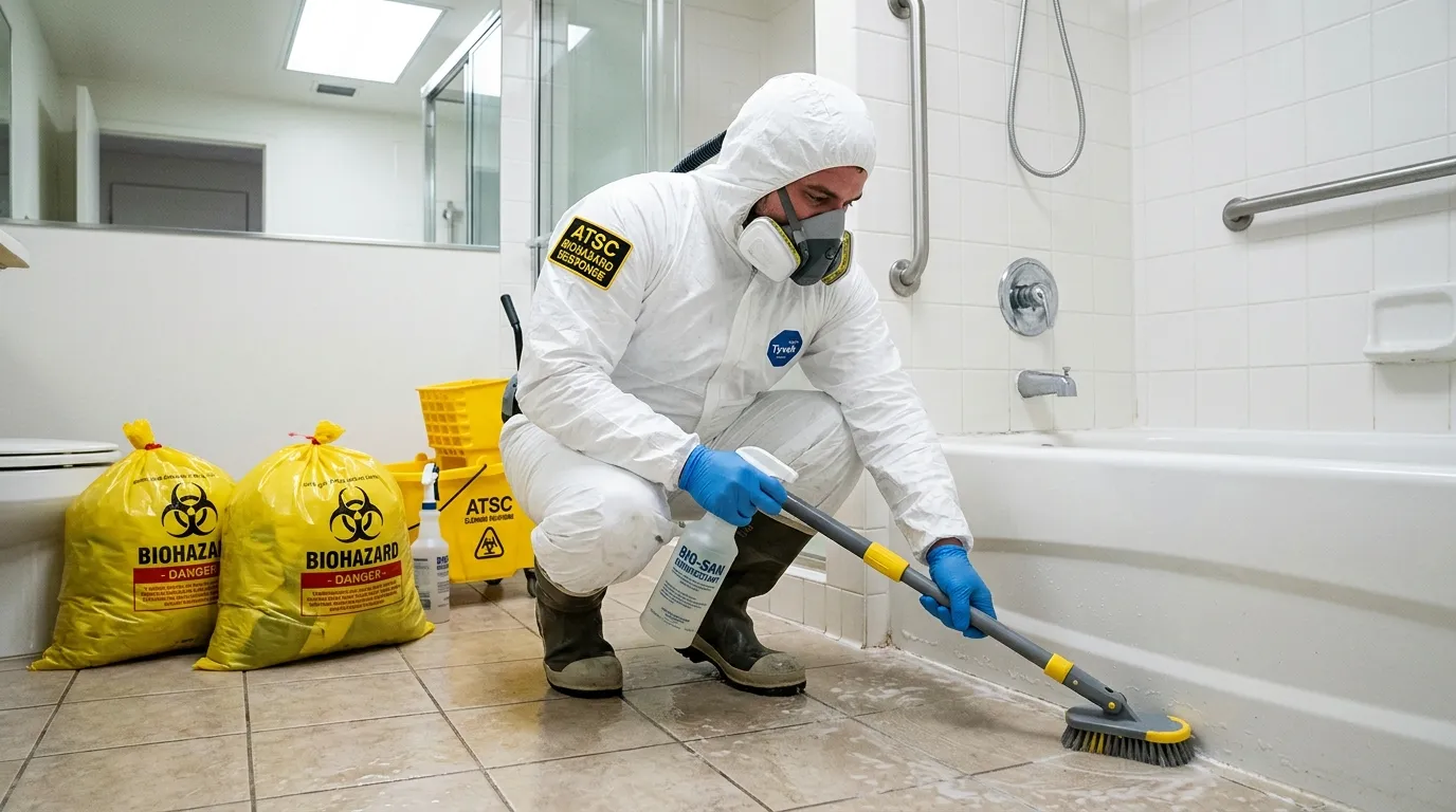 Decontamination equipment deployed for Blood Cleanup in Swartz Creek